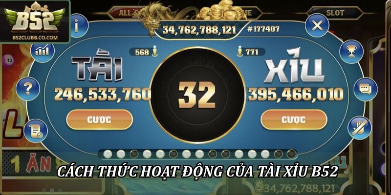 Cách thức hoạt động của tài xỉu B52Club 